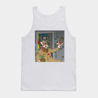 Tony Blair: Number Ten Cartoon Caricature Tank Top